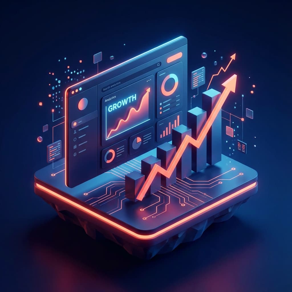 Digital Growth Strategy Illustration